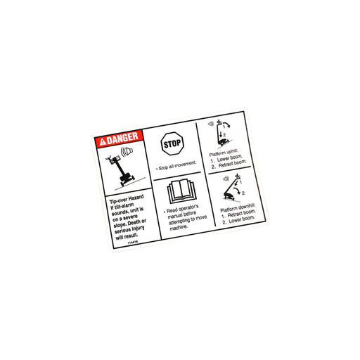 114416A - DECAL, DANGER TIPOVER TILT