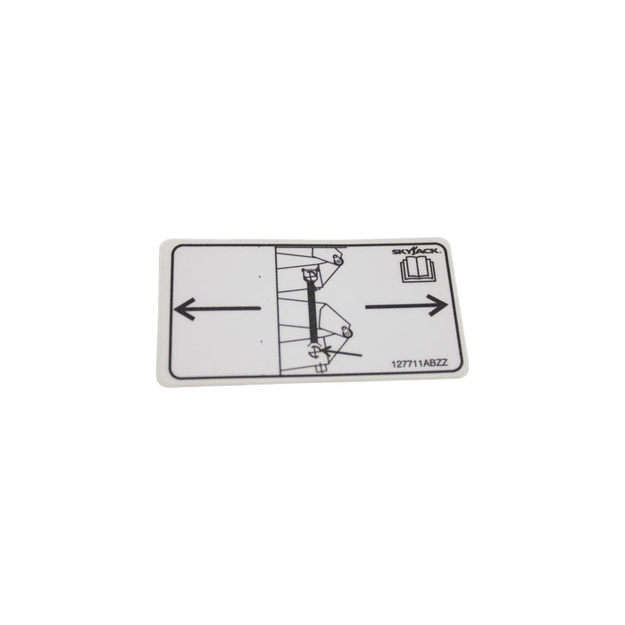 127711-OEM - LABEL, VL, PLACE SAFETY BAR HE