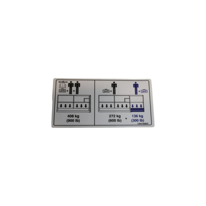 130373-OEM - LABEL, VL, PLATFORM CAPACITY 9