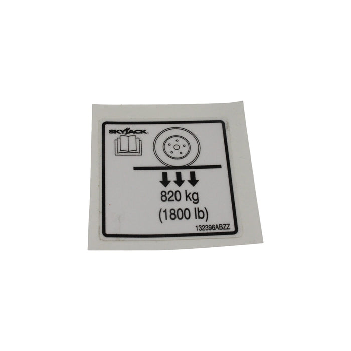 132396-OEM - LABEL, VL, WHEEL LOAD PICTORIA