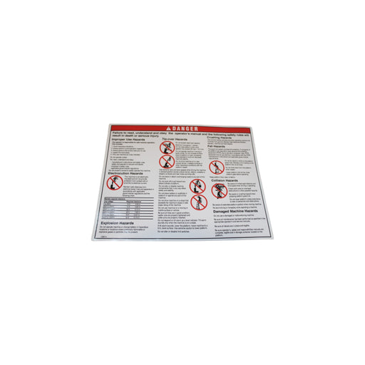 133014GT - DECAL, GENERAL SAFETY RUNABOUT