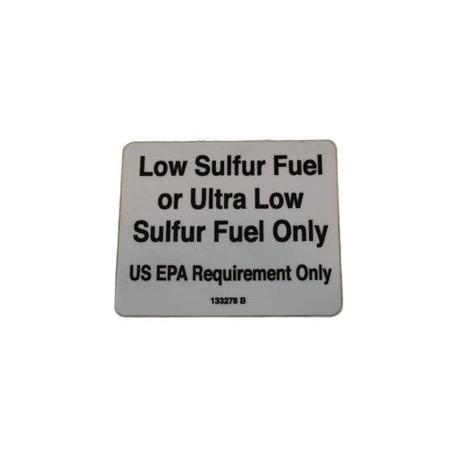 133278 - DECAL, LW/ULTRA LW SULFUR FUEL