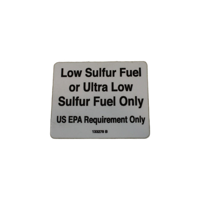 133278 - DECAL, LW/ULTRA LW SULFUR FUEL