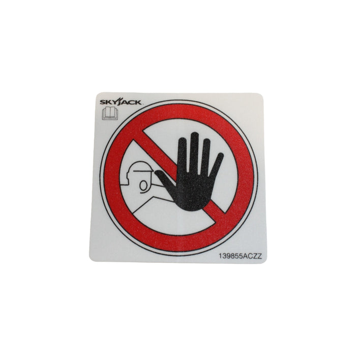 139855-OEM - LABEL, VL, KEEP CLEAR PICTORIA