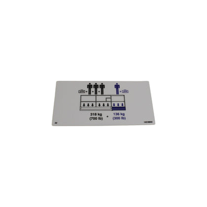 142168-OEM - LABEL, VL, PLATFORM CAPACITY 1