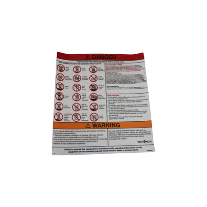 146526-OEM - LABEL, VL, DANGER WARNING