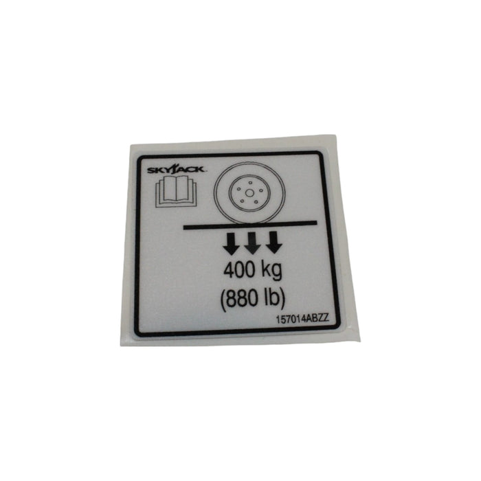 157014-OEM - LABEL, VL, WHEEL LOAD
