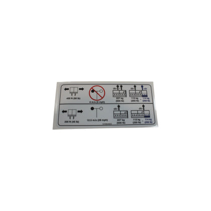 157095-OEM - LABEL, VL, PLAT. CAPACITY 500