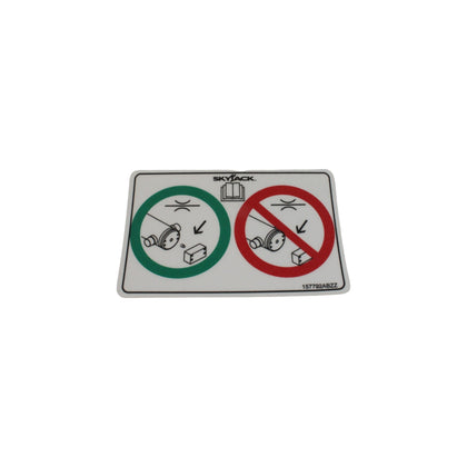 157792-OEM - LABEL, VL, EQUIP W/ ORIFICE PI