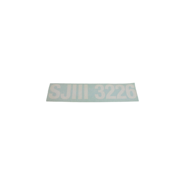 159535-OEM - LABEL, SJIII 3226 (WHITE)