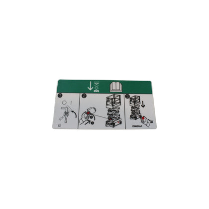 159664-OEM - LABEL, VL, EMERGENCY LOWERING