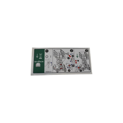 160059-OEM - LABEL, VL, EMERGENCY LOWERING