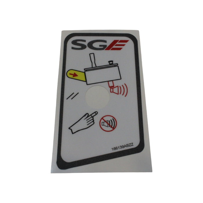 166139-OEM - LABEL, VL, SECONDARY GUARDING
