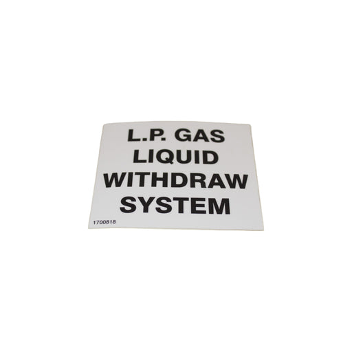 1700818 - DECAL, LIQUID WITHDRAWAL