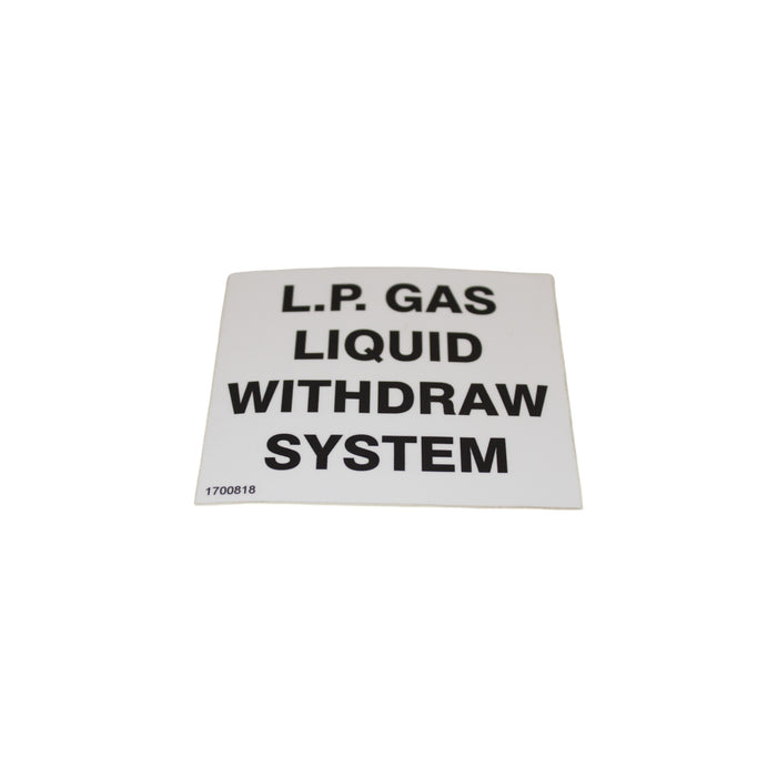 1700818 - DECAL, LIQUID WITHDRAWAL