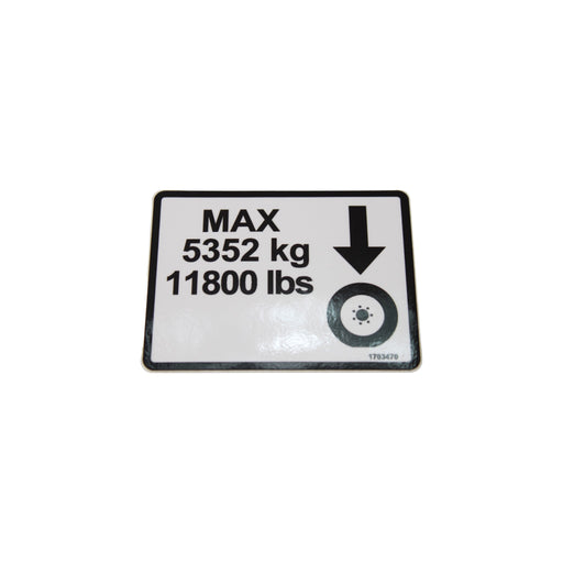 1703470 - DECAL, MAX TIRE LOAD