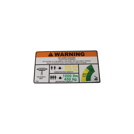 1707016 - DECAL, WARNING DUAL CAPACITY