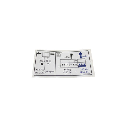 172202-OEM - LABEL, VL, CAPACITY 2P 500LB (