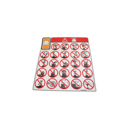 172267-OEM - LABEL, VL, DANGER HAZARDS PICT