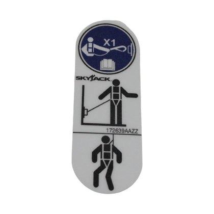 172639-OEM - LABEL, VL, HARNESS ANCHORAGE