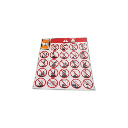 172677-OEM - LBL DANGER HAZARDS PICTORIALS