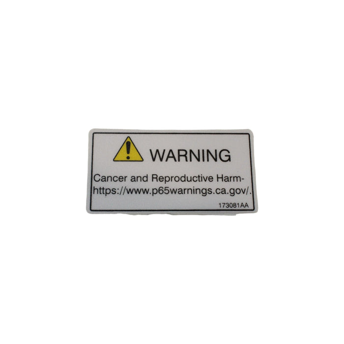 173081-OEM - LABEL, VL,  PROP 65