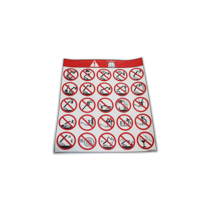 173192-OEM - LBL DANGER HAZARDS BOOMS