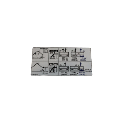 173631-OEM - LBL, VL, CAPACITY 227KG/500LB