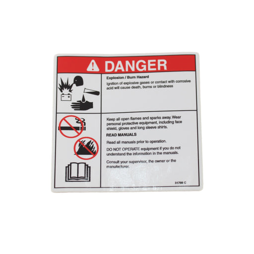 1DC19575 - DECAL, DANGER BATTERY SAFETY
