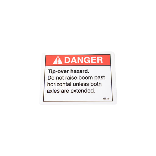 1DC19579 - DECAL, DANGER TIPOVER AXLE