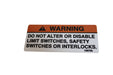 1DC41963 - DECAL, DO NOT ALTER