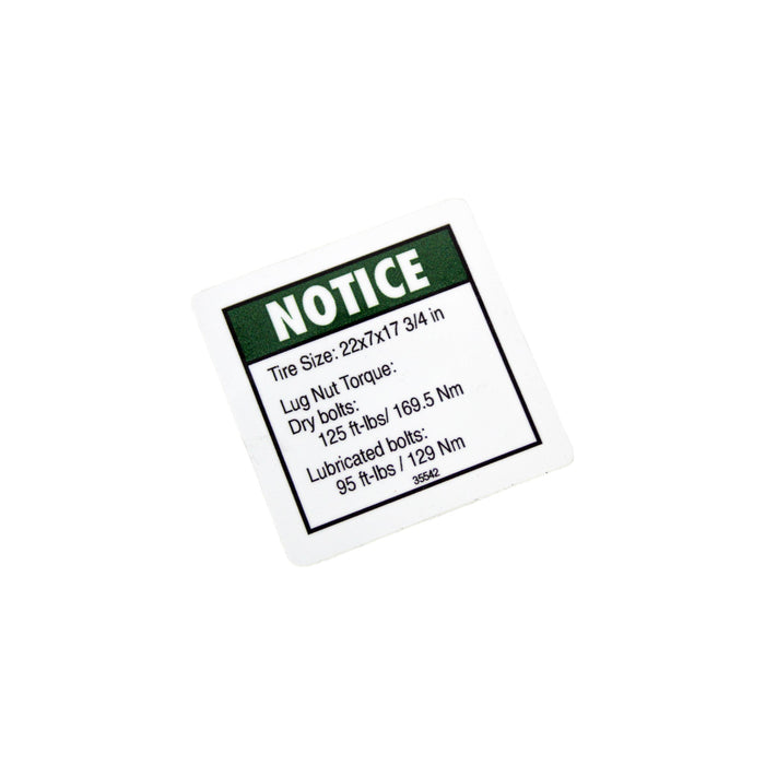 1DC46182 - DECAL, NOTICE