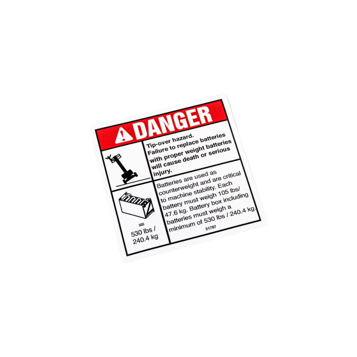 1DC47062 - DECAL, DANGER ELECT GROUND