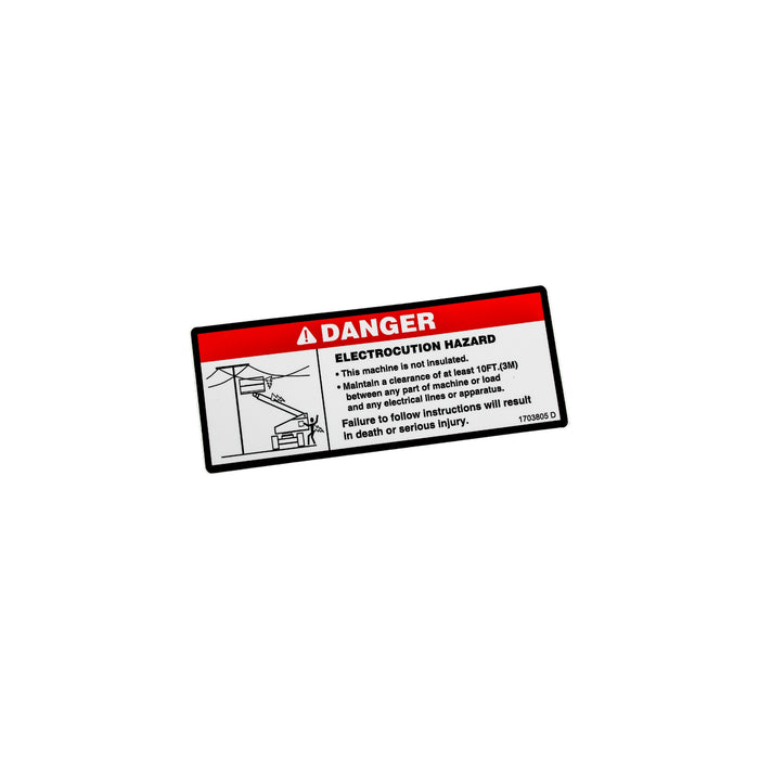 1DC49075 - DECAL, DANGER ELECTROCUTION