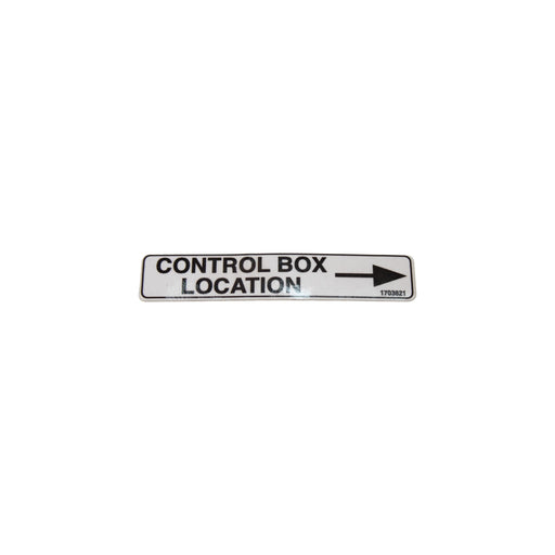 1DC51934 - DECAL, CONTROL BOX LOCATION