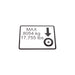 1DC52433 - DECAL, MAX WHEEL LOAD