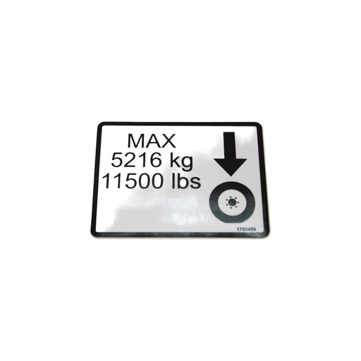 1DC54698 - DECAL, MAX TIRE LOAD