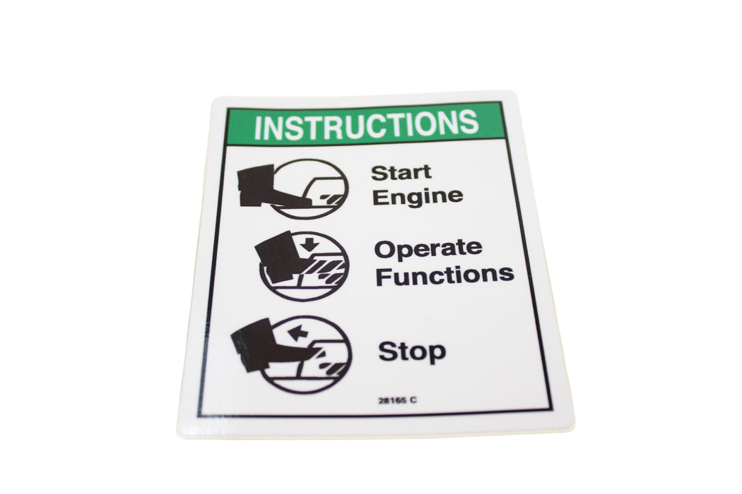 1DC59841 - DECAL, INSTRUCT FOOTSWITCH OPER