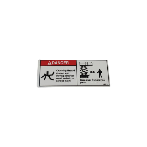 1DC59865 - DECAL, DANGER CRUSHING HAZARD