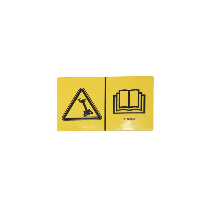 1DC61586 - DECAL, TIP OVER LIMIT SWITCH