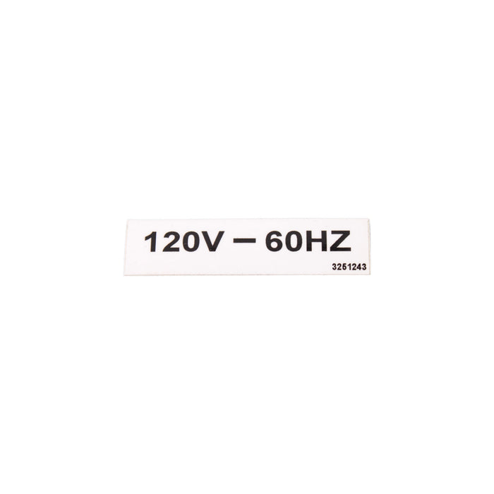 1DC74828 - NAMEPLATE,  120V