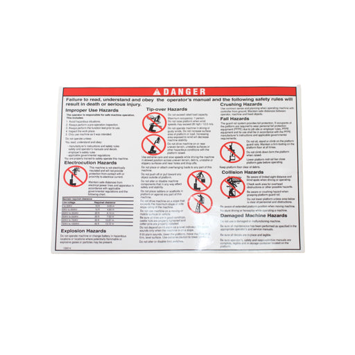 1DC78415 - DECAL, GENERAL SAFETY RUNABOUT