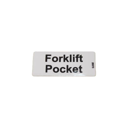 28373GT - DECAL, FORK LIFT POCKET