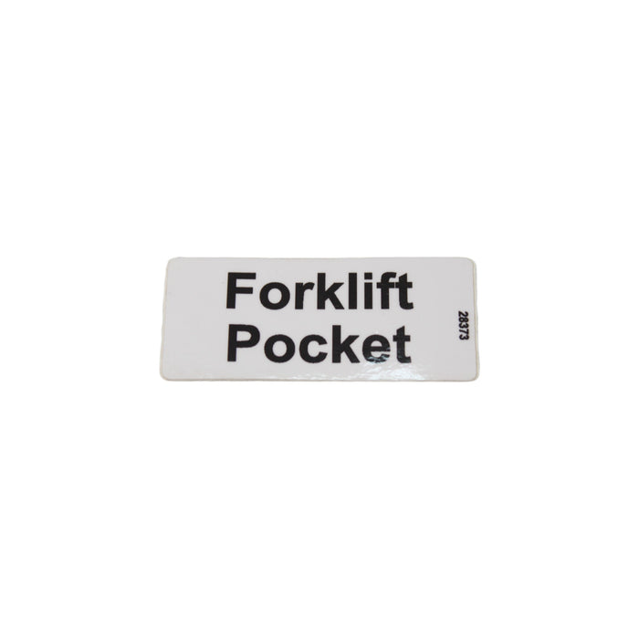 28373GT - DECAL, FORK LIFT POCKET