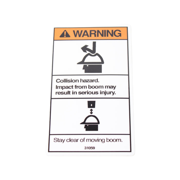 31059GT - DECAL, WARNING COLLISION HAZARD