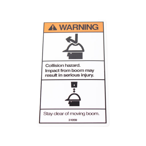 31059 - DECAL, WARNING COLLISION HAZARD