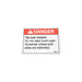 32932GN - DECAL, DANGER TIPOVER AXLE