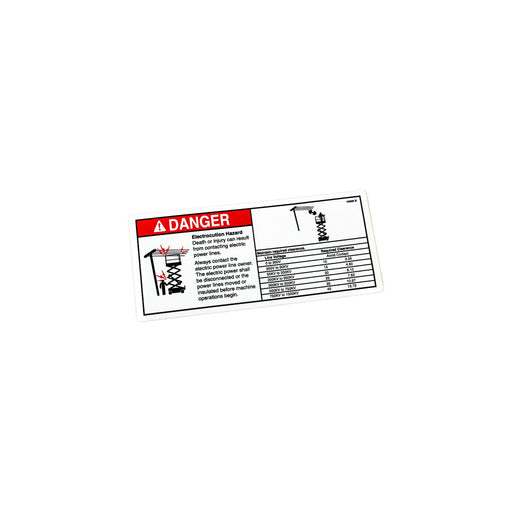 43696GN - DECAL, DANGER ELEC HAZARD GS