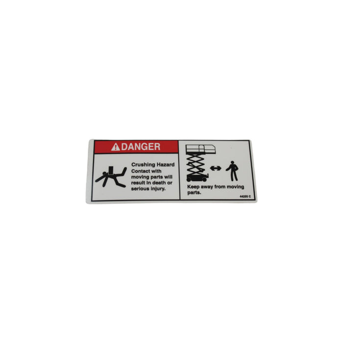 44255GN - DECAL, DANGER CRUSHING HAZARD