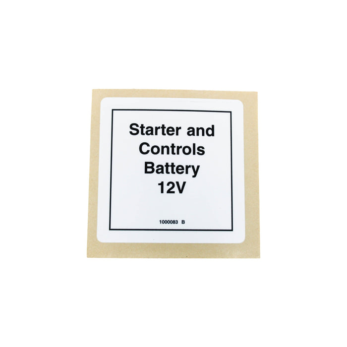 1000083GN - DECAL,NOTICE START/CONTRL BATT